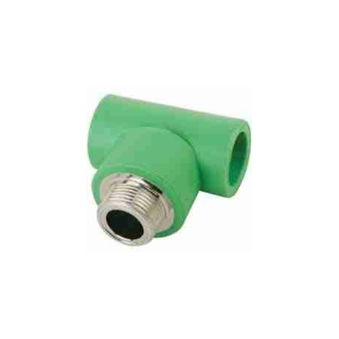 Ppr Threader Hardware 20mm*0.5 Tee male thread ppr - Nikko Hardware